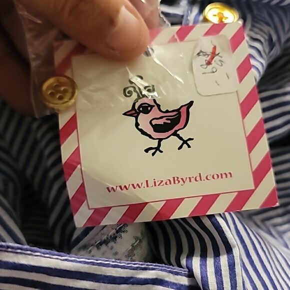 Liza Byrd Striped Paisley Top Size XS - Picture 9 of 11